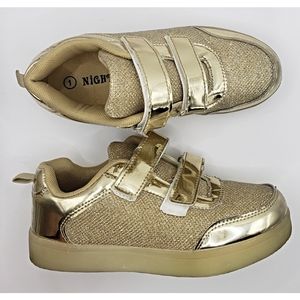 Night-Up Gold Velcro Shoes